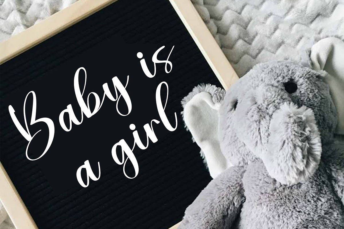 Baby Boy, a Handwritten Font by InermediaSTUDIO (Photo 5 of 8)