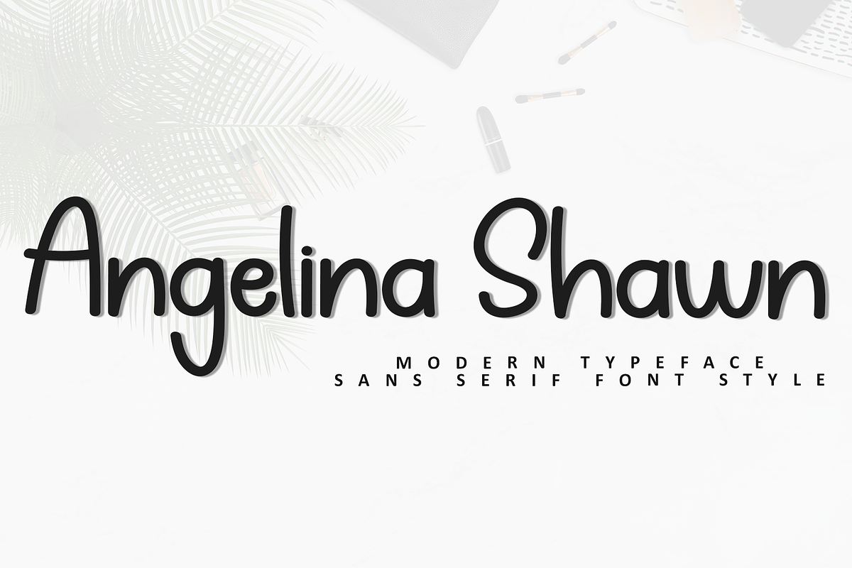 Angelina Shawn, a Sans Serif Font by FreshTypeINK (Photo 1 of 8)