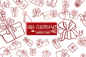 Gift Christmas Symbols Fonts