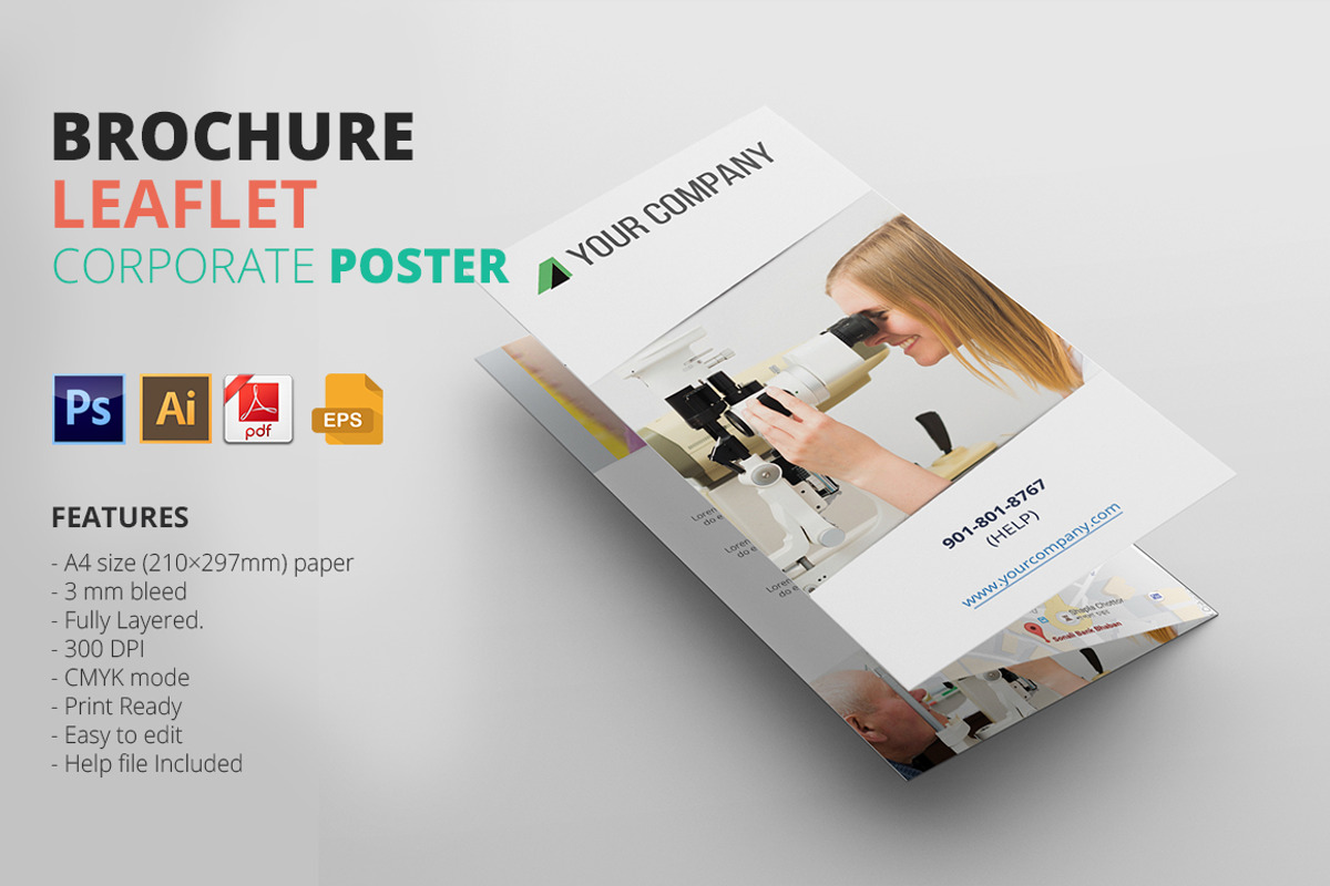 Tri fold Brochure Template, a Brochure Template by art_ample (Photo 1 of 3)