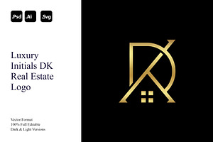 Luxury Initials DK Real Estate Logo, a Branding & Logo Template by Luxury Logos