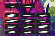Canvas X - Procreate Brush Pack, a Brush Add-On by Frankentoon Store (Thumbnail 4 of 8)