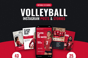 Volleyball Social Media Posts