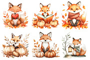 Autumn Fox Sublimation Clipart Png, an Illustration by CitraGraphics (Thumbnail 3 of 6)