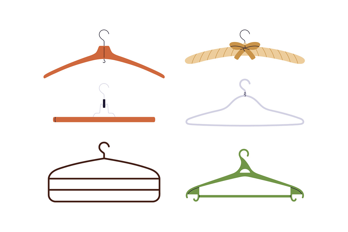 Clothes hangers with hooks set, an Object Illustration by Good Studio (Photo 5 of 5)