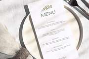 Green Floral Menu Set Templates, a Stationery Template by Paraná Studio (Thumbnail 5 of 9)