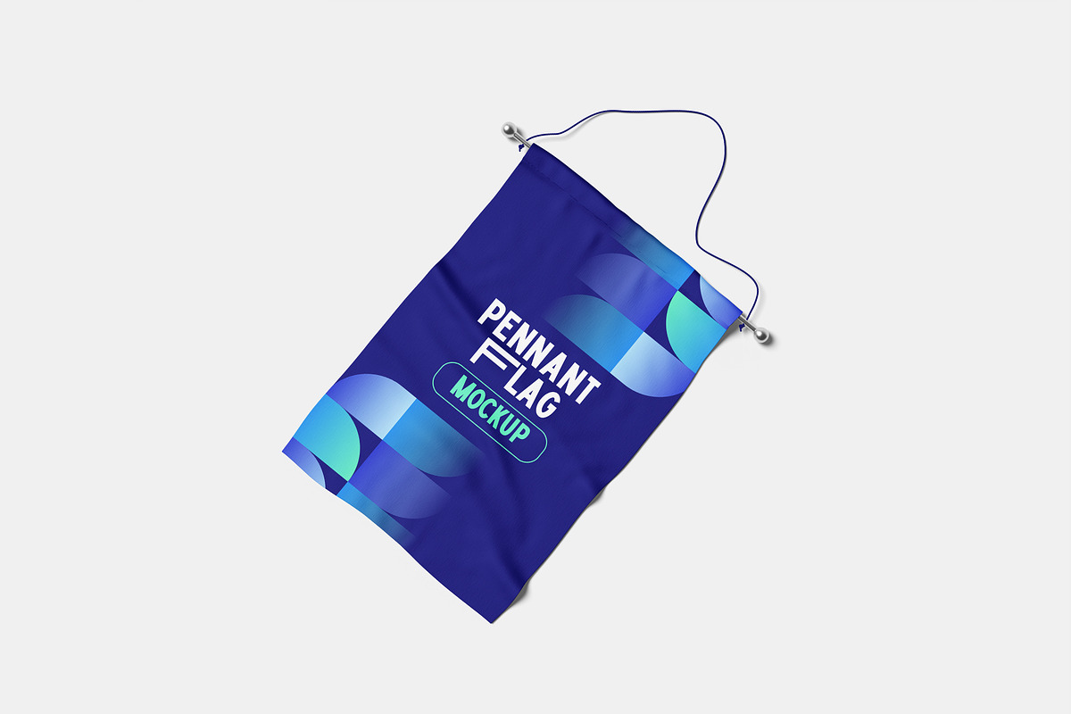 Pennant Flag Mockup, a Packaging Mockup by Hazzpro_Std (Photo 3 of 5)