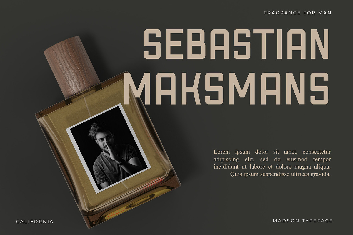 Madson - Masculine modern typeface, a Sans Serif Font by CCS Type (Photo 2 of 16)