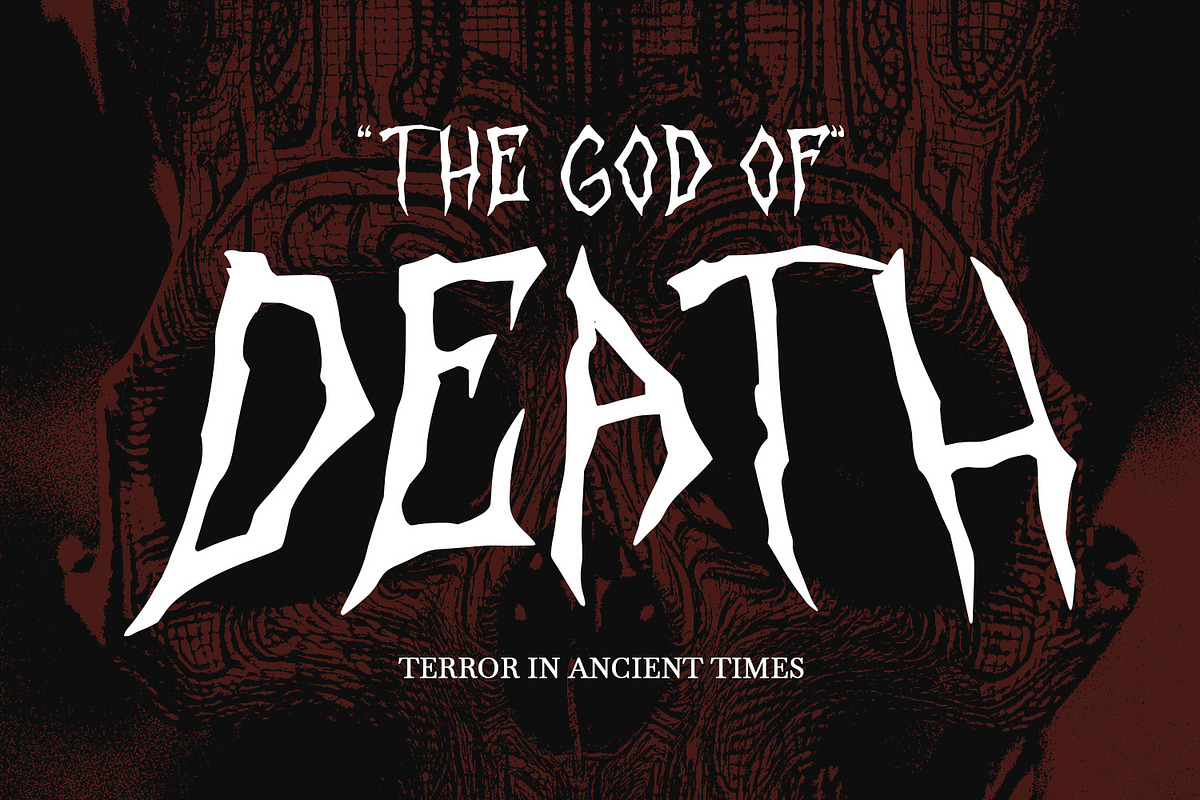 Magozzet Horror Display Font, a Handwritten Font by Maulana Creative (Photo 7 of 7)