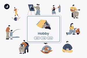 Hobby Illustration, an Object Graphic by Jump Studio
