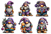 Winter Christmas Gnome Clipart, an Illustration by Daily.Designs (Thumbnail 3 of 5)
