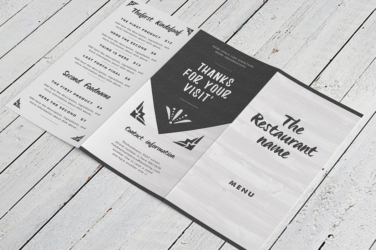 Elegant Food Menu 3, a Brochure Template by Luuqas Design (Photo 1 of 5)