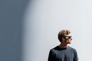 Minimalist portrait of a stylish man, a Person Photo by MistyDay