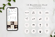Instagram Highlight Icons Food, a Social Media Template by Irene Florentina Design (Thumbnail 1 of 4)