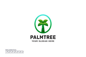 Palmtree Tropical Logo Design, a Branding & Logo Template by yuanesei