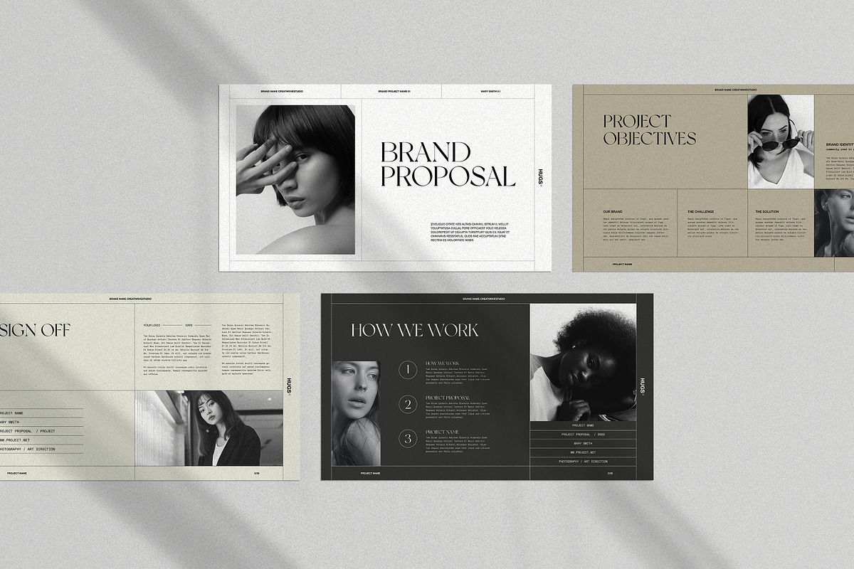 HUGS | Brand Proposal, a Presentation Template by creathrivestudio (Photo 3 of 12)