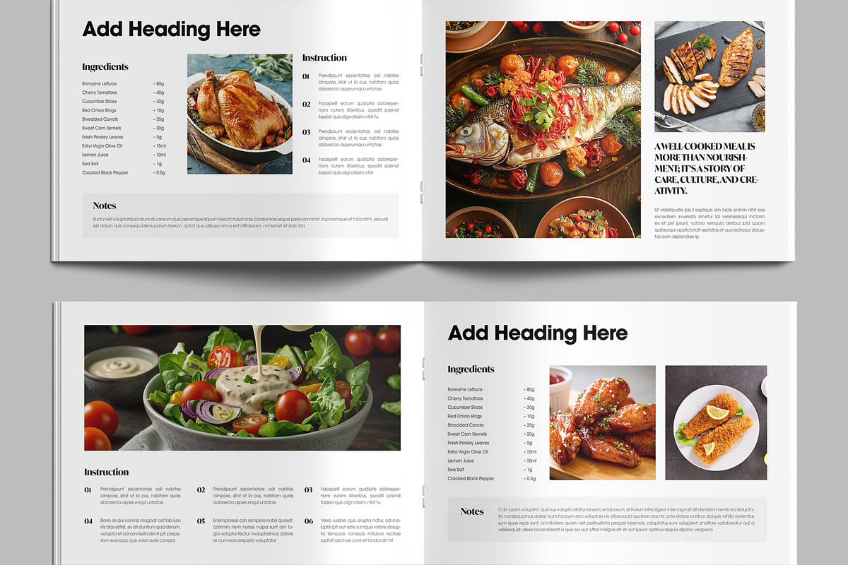 Modern Cookbook Magazine Template, a Magazine Template by MightyDesign (Photo 4 of 8)