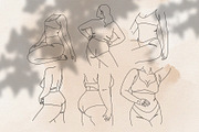Curvy Bodies Clipart, a Person Illustration by Teresa Art Store (Thumbnail 2 of 11)
