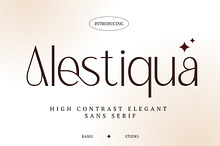 Alestiqua Elegant Sans Serif Font