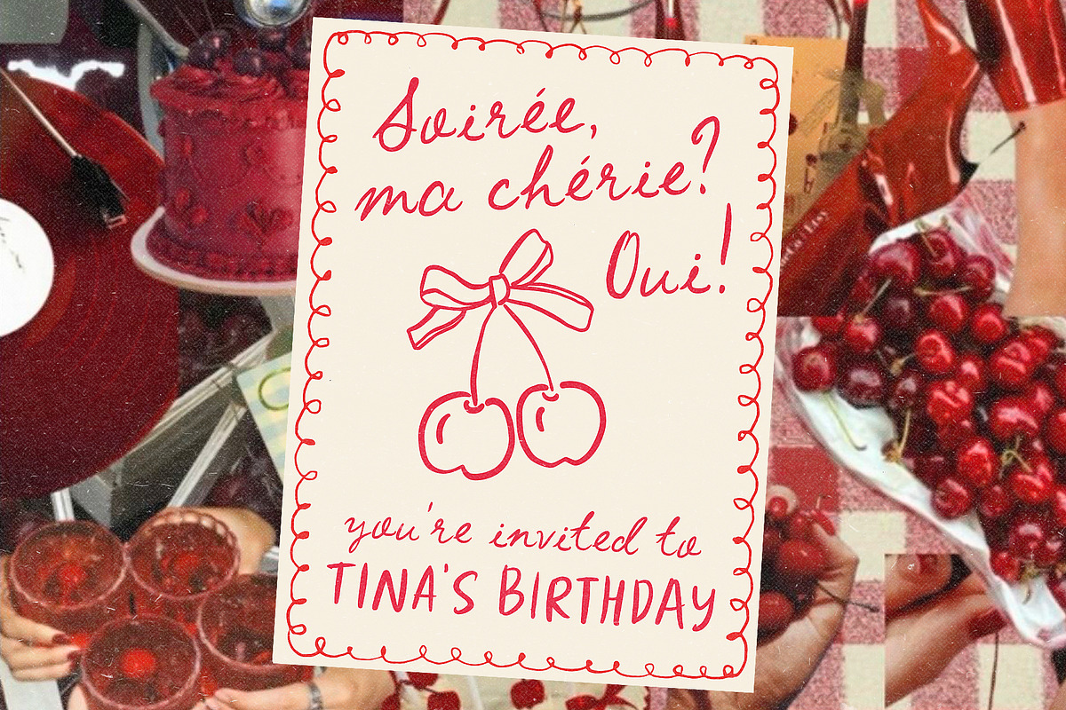 Cherry Cocktail Party Messy Font Duo, a Handwritten Font by Ayya Studio (Photo 2 of 15)