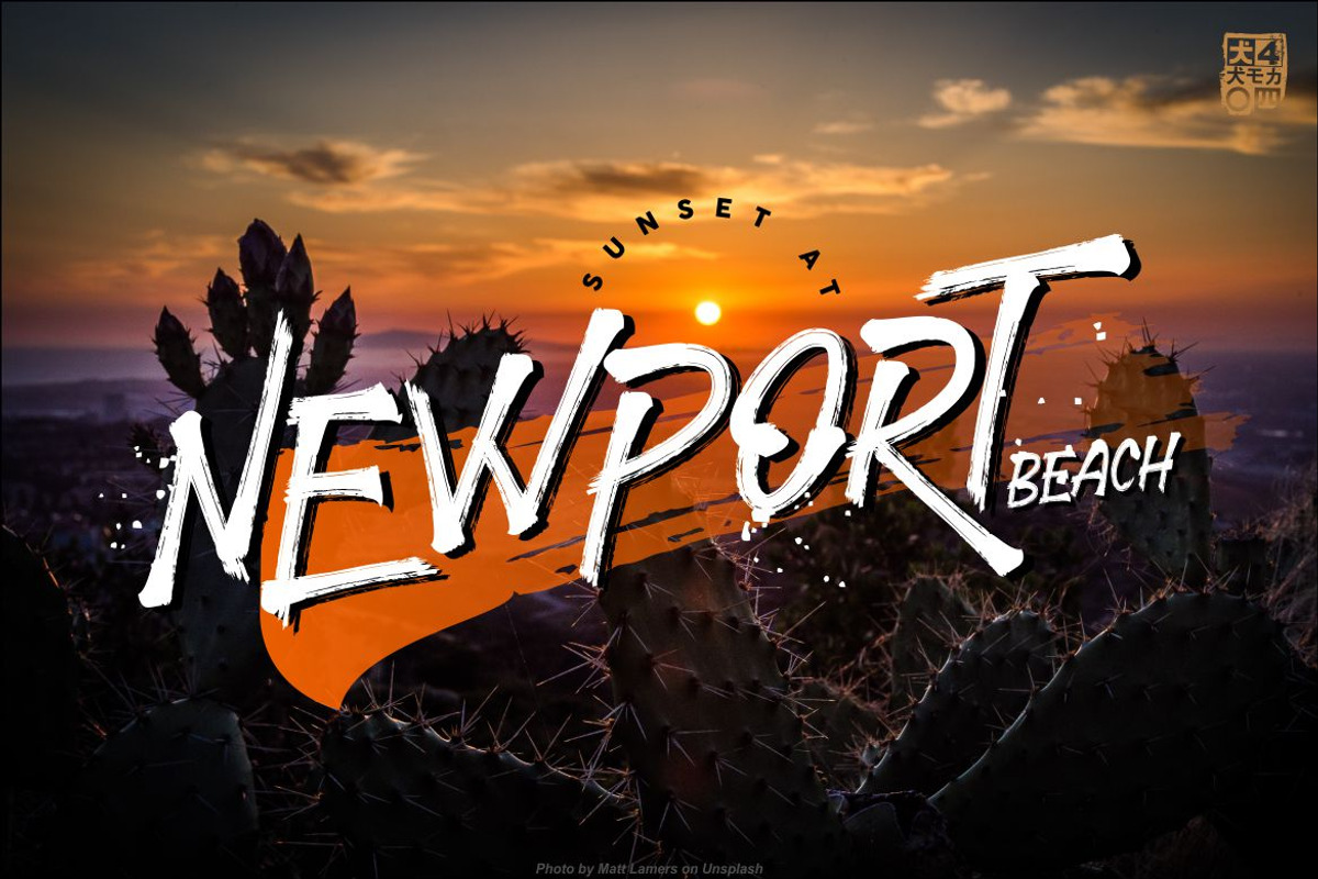 STRONGHOLD Brush font preview 4