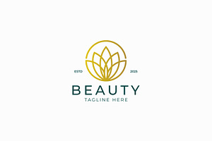 Beauty Logo Lotus Yoga and Spa, a Branding & Logo Template by Signatoro