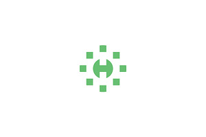 letter h digital logo, a Branding & Logo Template by Abir Hossain Waffi