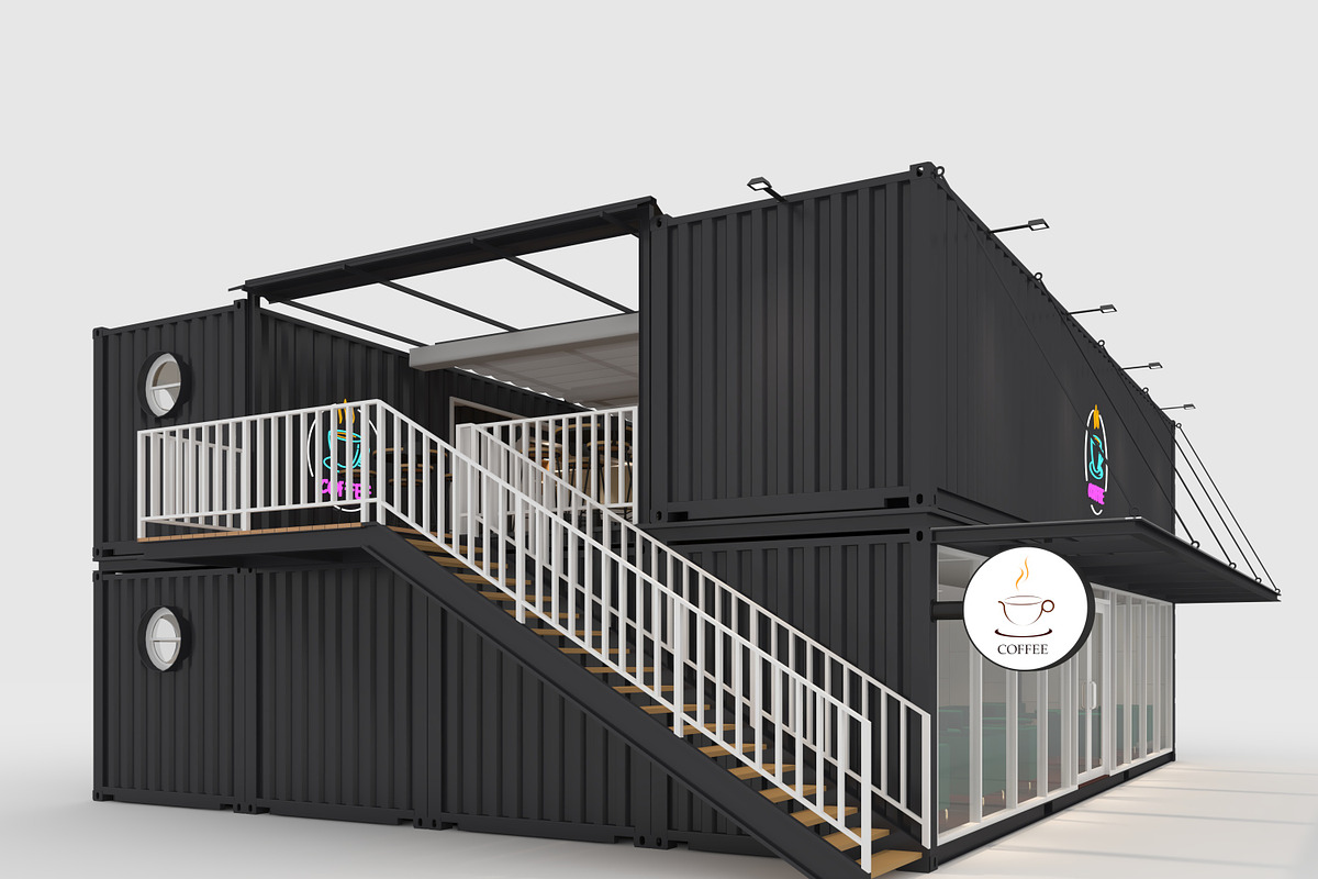 3D Model Container Cafe 13, an Architecture 3D Model by SR 3D Visual (Photo 20 of 20)