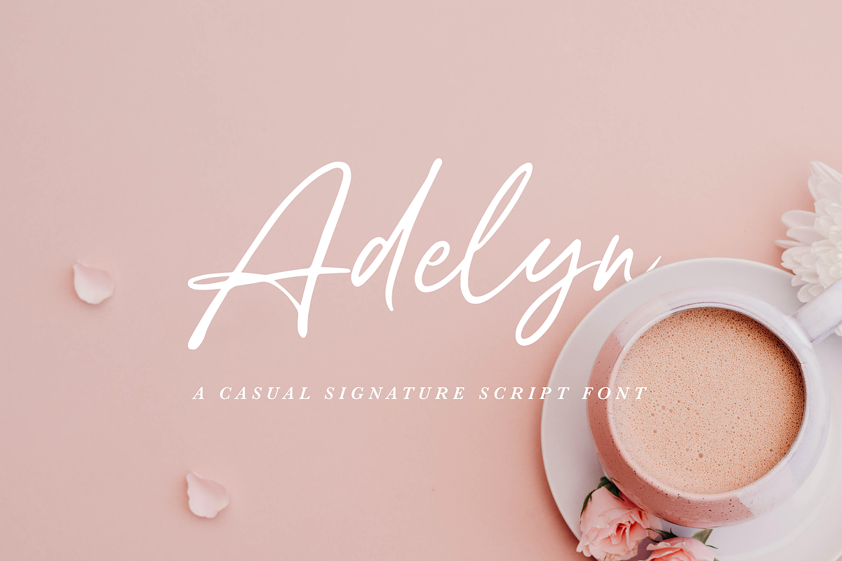 Adelyn Script Font, a Script Font by Freshly Made Type (Photo 1 of 13)