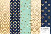 Modern Chic Gold Foil Digital Papers, a Pattern Graphic by Amanda Ilkov (Thumbnail 3 of 4)