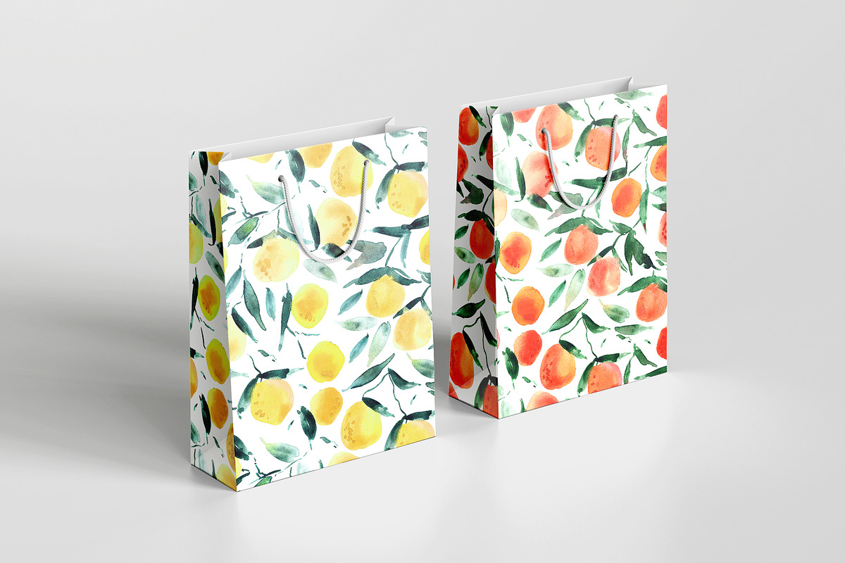 Sicilian orchard - seamless pattern, a Pattern Graphic by Katerina Tova (Photo 4 of 11)