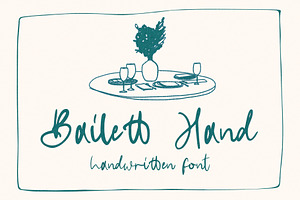 Bailett Hand - Handwritten Font