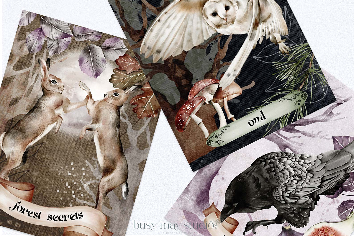 Forest Illustrations Mystic Autumn, an Animal Illustration by Busy May Studio (Photo 10 of 20)