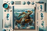 REALISTIC TURTLES CLIPART, an Animal Illustration by Daring Digies (Thumbnail 6 of 7)