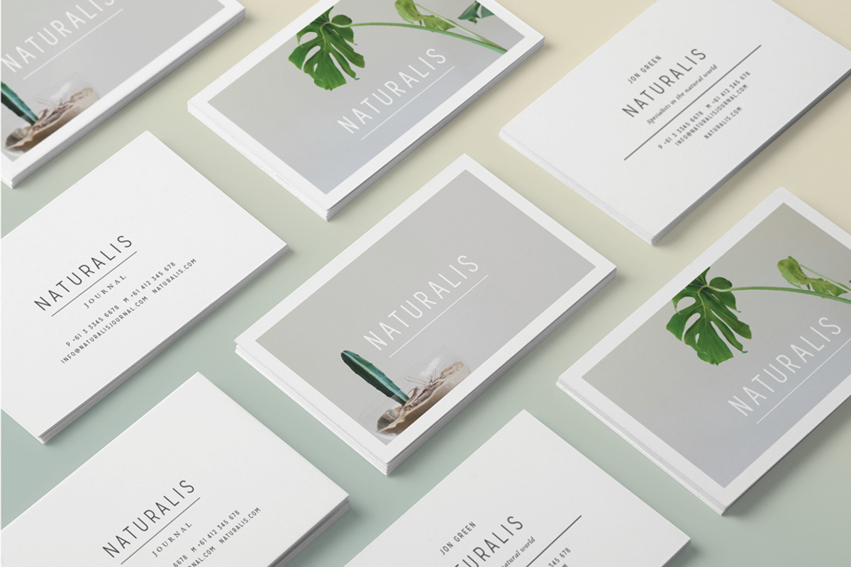 NATURALIS Business Card Template, a Business Card Template by 46&2 Collective (Photo 6 of 9)