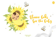 Yellow Sunflower Baby Shower, an Illustration by Euonia Meraki (Thumbnail 4 of 8)