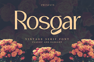 Rosgar - Vintage Display Serif