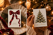 Christmas Stationery Mockup Bundle, an Advertising Mockup by Serenefeeling (Thumbnail 2 of 14)