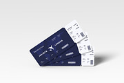 Airlines Ticket Mockup, a Product Mockup by FathirMarz (Thumbnail 4 of 10)