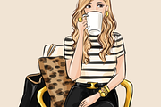 Girl Boss 25 Fashion Clipart, an Illustration by Parinaz Wadia Design (Thumbnail 3 of 5)