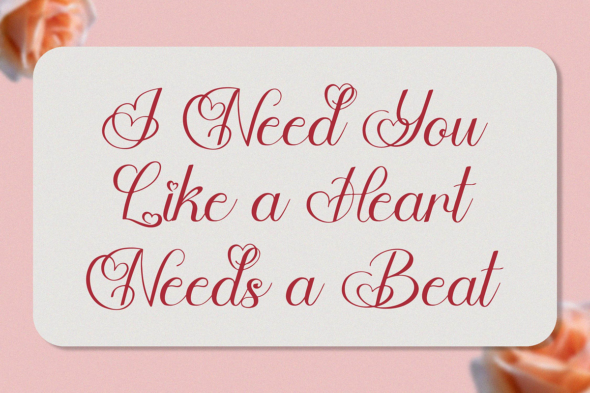 Skinship | Love Script Font, a Script Font by Denustudios (Photo 5 of 13)