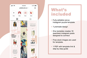 Canva Puzzle Template For Fashion