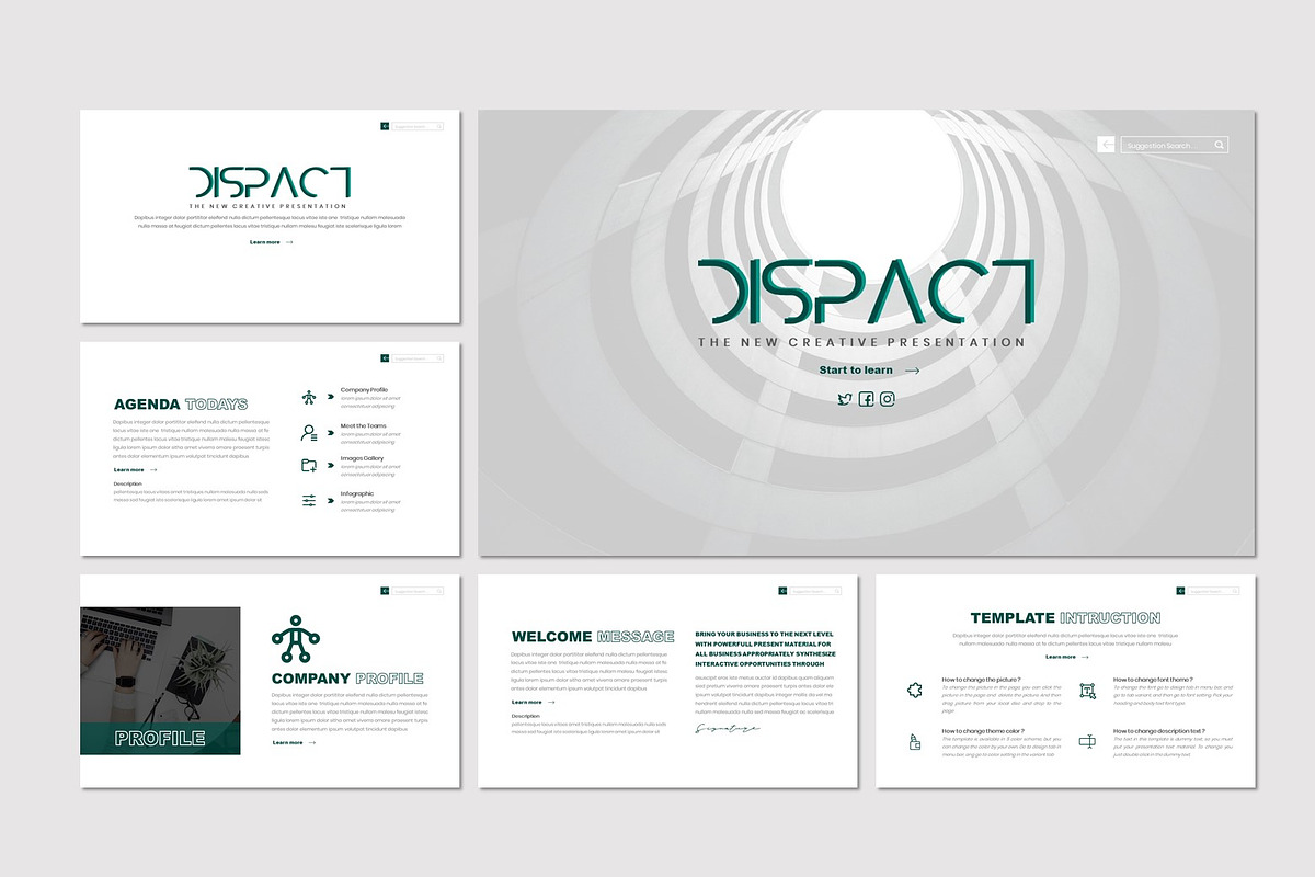 Dispact - Powerpoint Template, a Presentation Template by inspirasign