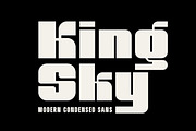 King Sky Modern Sans Serif Font, a Sans Serif Font by Graphicxell (Thumbnail 1 of 7)