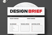 Minimalist Design Brief Template, a Stationery Template by MightyDesign (Thumbnail 2 of 6)