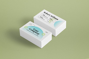 Gradient Geometric Business Card