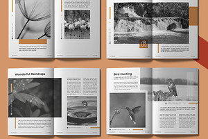 Photo Book Magazine Template Layout