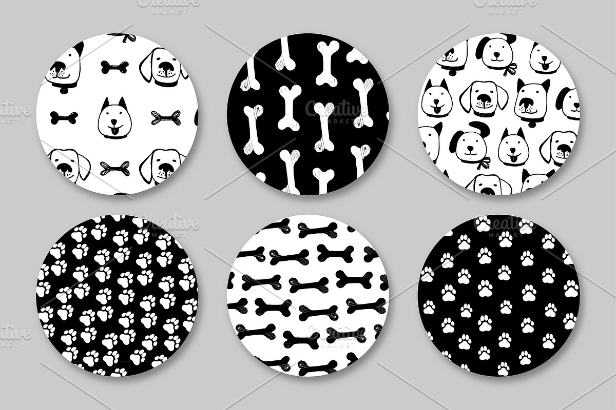 Love my dog Collection, a Pattern Graphic by MarynArts (Photo 3 of 8)