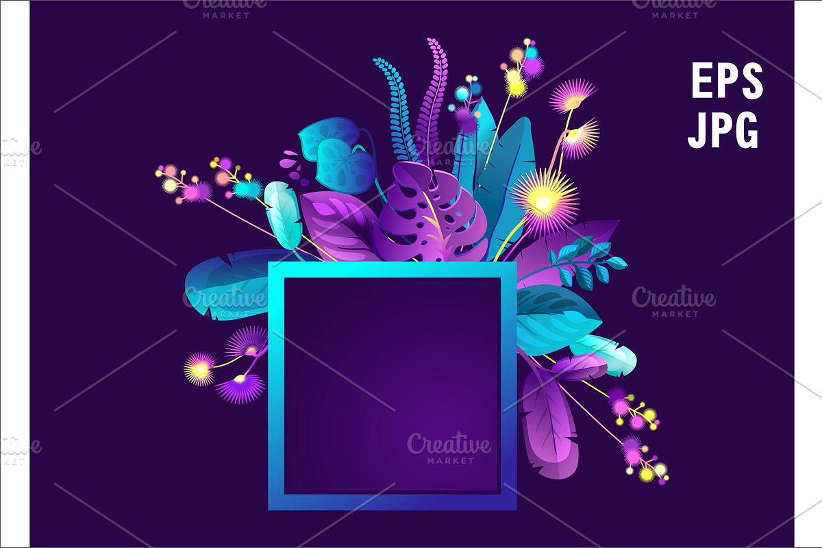 exotic plants tropics, a Background Graphic by alena.sipilova