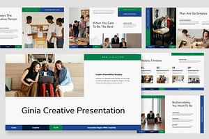 Ginia : Creative Business Powerpoint, a Presentation Template by Punkl Camp